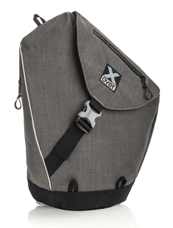 Sac à dos de ride et moto marque X-over gris anthracite, noir ou orange taille L